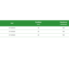 16  mm. KLASİK BORU ASMA CENGELİ