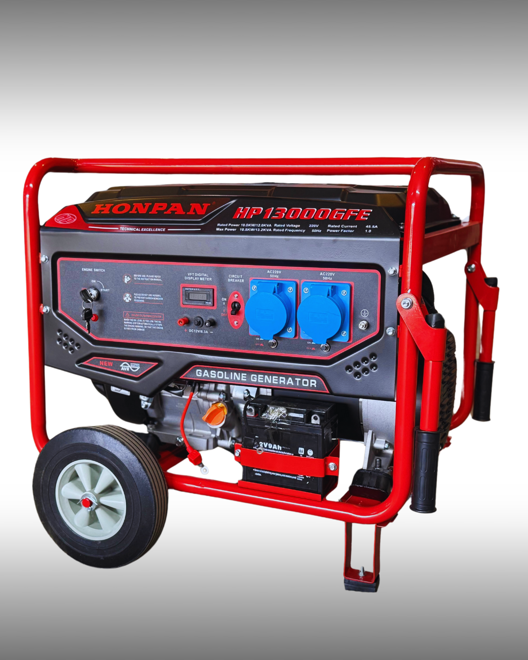 HONPAN 8000GFE MARŞLI MONOFAZE BENZİNLİ JENERATÖR (6,5KW/8,1KVA)
