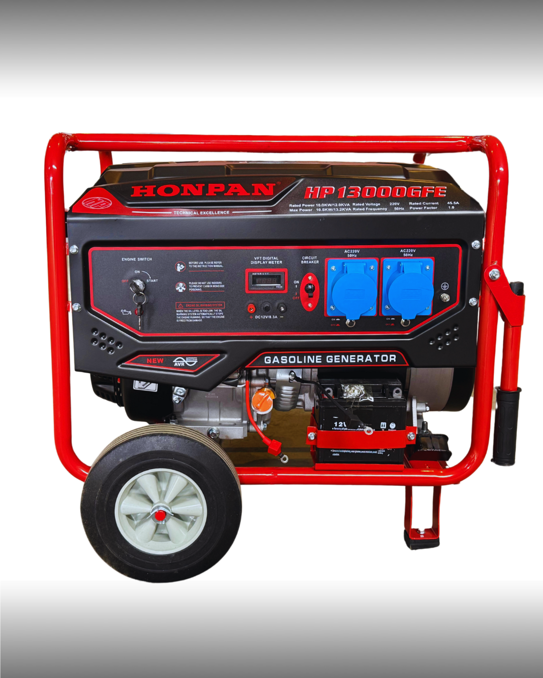 HONPAN 8000GFES MARŞLI TRİFAZE BENZİNLİ JENERATÖR (6,5KW/8,1KVA)
