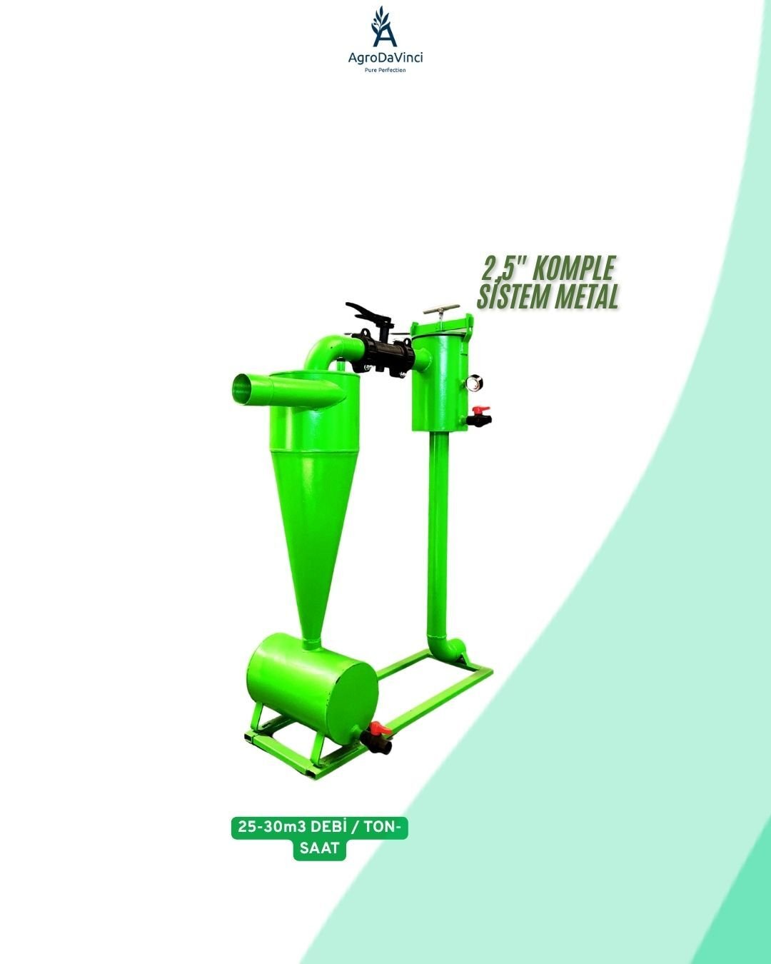 2,5'' METAL KOMPLE SİSTEM FİLTRE
