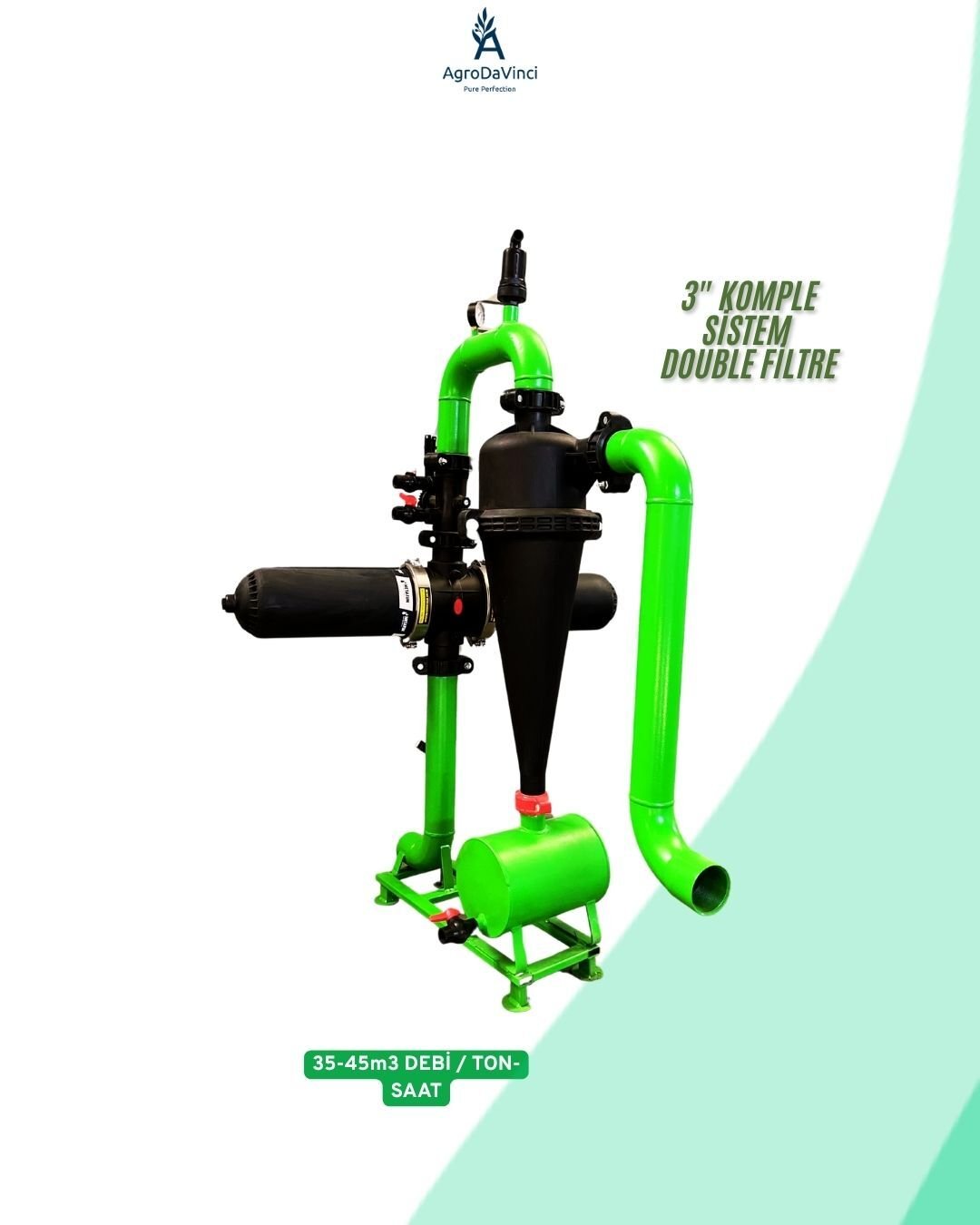 3'' KOMPLE SİSTEM DOUBLE FİLTRELİ